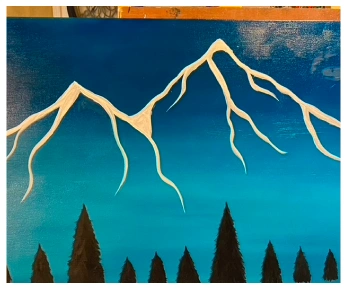 Mountain painting